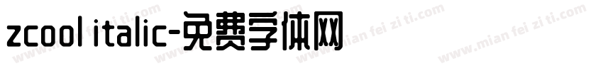 zcool italic字体转换